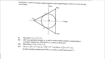 HSC extension 2 mathematics exam style complex number - roots of unity and vectors