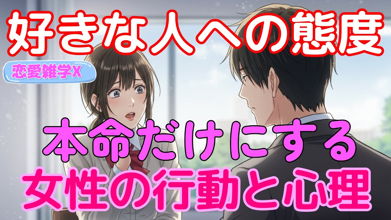 【恋愛雑学マスターＸ】本当に好きな人にしか出さない！女性の本命サイン5選！#恋愛心理 #恋愛 #好きサイン