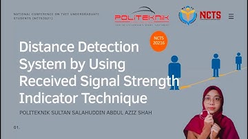NCTS 2021 - Distance Detection System by Received Signal Strength Indicator (RSSI) Technique