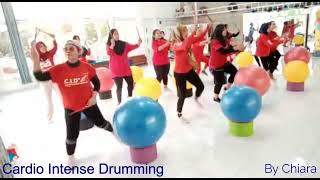 CARDIO INTENSE DRUMMING BY Chiara mix Lulu ( Rabu Sore, 23 Feb 2022 ) ||steprobic ||powerstep ||BL