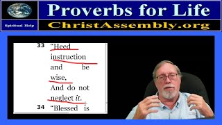 Heed Instruction Today  |  Proverbs 8:33