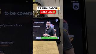Arjuna Batch Me BACKLOGS😭#jee #pw #pyq #studyvlog #jeeaspirant #backlog #shorts