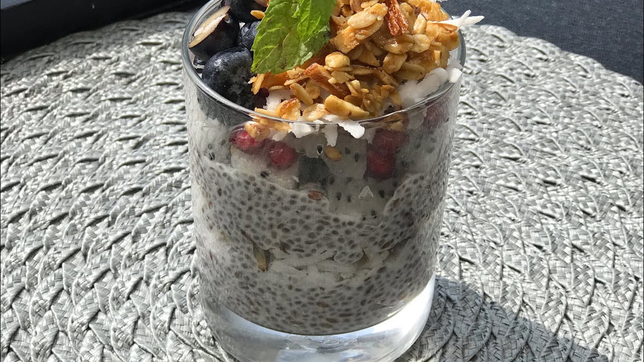 Chia seed and Flaxseed with homemade Granola YouTube