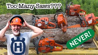 Firewood With Husqvarna Chainsaws!!!