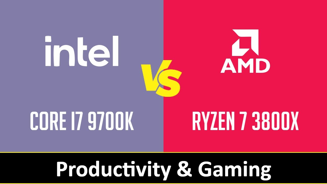 Intel Core i7 9700K vs AMD Ryzen 7 3800X - Productivity & Gaming (RTX