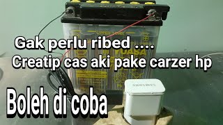 REVIEW cara membuat CAS AKI 10 AMPER.. mudah murah..