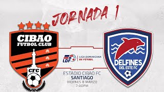 J1 Cibao Fc Vs Delfines Del Este Fc Jornada 1 Liga Dominicana De Futbol Ldf