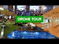 Drone flies through barbican fitness and wellbeing centre  nuffield health