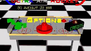 Ultra Air Hockey (Sega SGDK): Menus