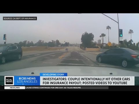 Yucaipa couple allegedly hit other cars for insurance payout; posts dashcam videos to Youtube