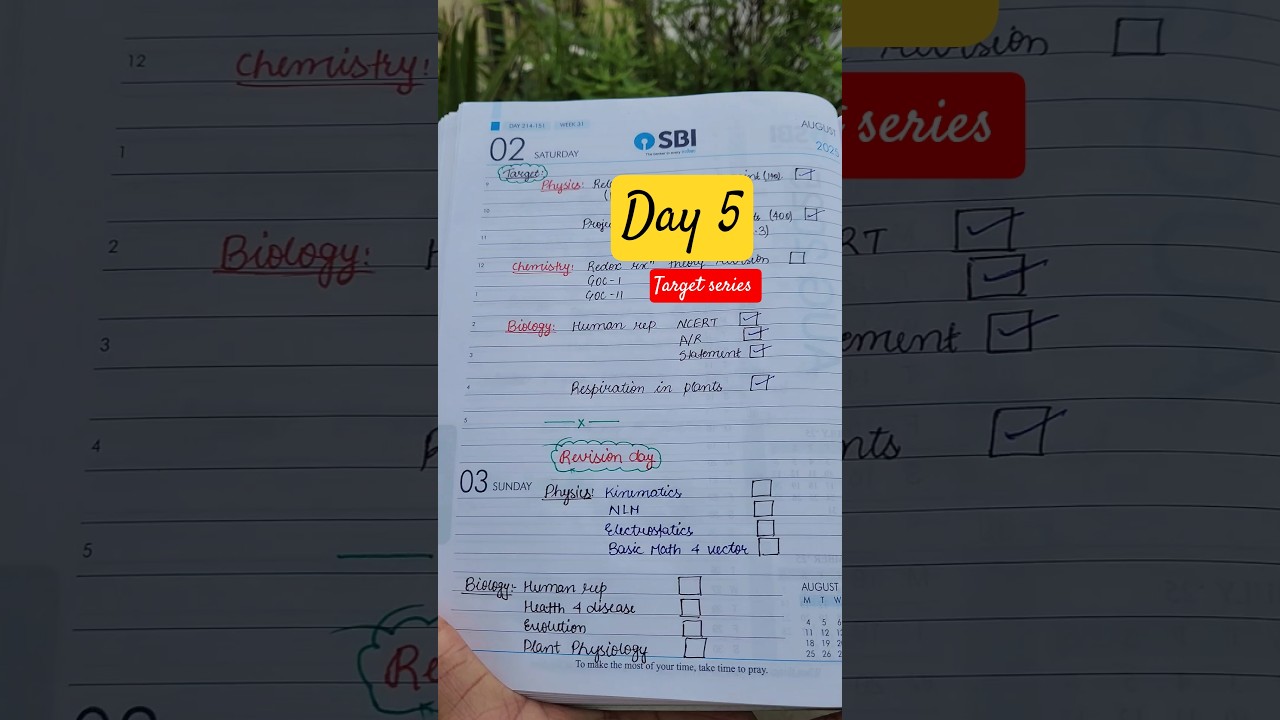 Day 5/30 – Super Sunday NEET Revision 🔁 | Boost Your Score Today! 