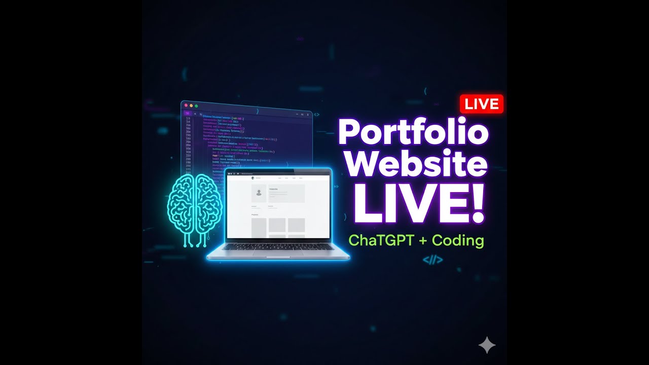 Live: ChatGPT Se Full Portfolio Website 0 to Deploy 🚀 - YouTube