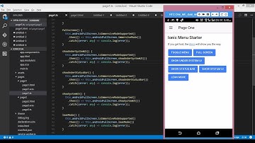 Fullscreen mode for Ionic 2 mobile application using Cordova Plugin