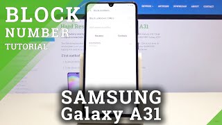 How to Block Number in SAMSUNG Galaxy A31 – Blacklist screenshot 4