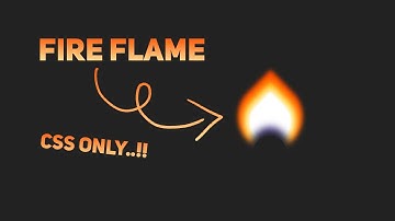 Fire Flame 🔥 Animation Using Css | Css Fire Flame Animation | Css Fire Flame | Flame Animation Css