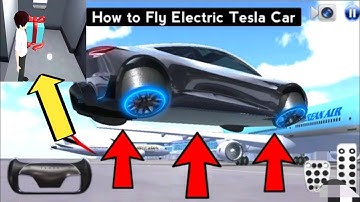how to fly tesla | 3d driving class-Android Gameplay | how to get the flying tesla #gift #teslafly