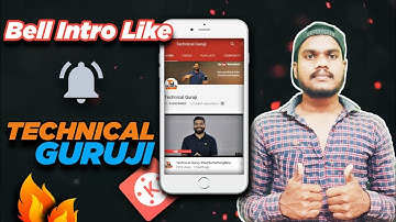 Technical Guruji Jaisa Bell Intro kaise banaye 2021 | Bell Intro Like Technical Guruji in Kinemaster