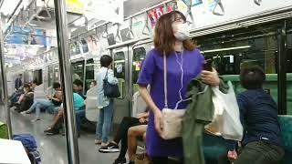 E231系500番台トウ501編成(モハE230-503・三菱未更新IGBT-VVVF)山手線外回り 新橋~大崎車内風景&走行音