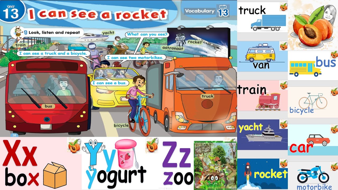 CONNECT Primary 1 unit 13 🚍🚐🚛🚘🏍🚲🚈🛥I can see a rocket 2022  نصوص الأستماع وتحضير الصف الأول الأبتدائي