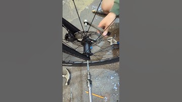 Removing a butchered through axle with finesse and fire.  #cycling  #bike
