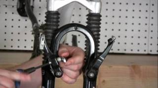 Installing V Brakes on a bicycle