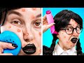 HOW TO BECOME WEDNESDAY | From Soft Nerd to Wednesday Addams Extreme MAKEOVER Hacks by Fun2U
