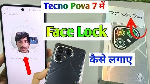 Tecno Pova 7 5g Face Lock Setting/How to screen face lock in tecno pova 7 5g