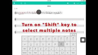 Score Creator: Use "Shift" key to select multiple notes and stack notes screenshot 3