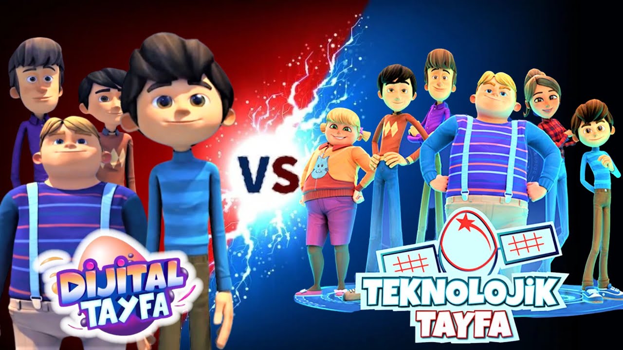 ⁣Dijital Tayfa vs Teknolojik Tayfa Rap Şarkısı Savaşları / Rafadan Tayfa Klip Şarkı ( TRT Çocuk )