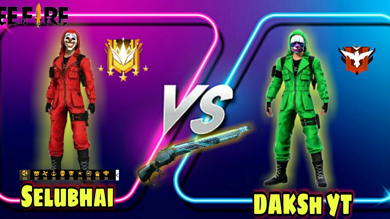 1 VS 1 live Selubhai & DAKSH YT custome | OP gameplay |
