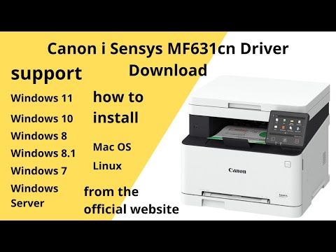 Canon i Sensys MF631cn Driver Download Windows 11 Windows 10, Mac 12, Mac 11, Win 7, Win 10