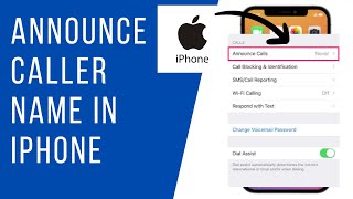 How To Turn ON (Enable) 'Announce Calls' On iPhone (2024)