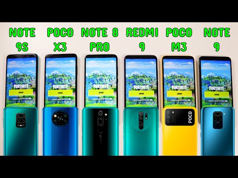 FORTNITE En Redmi 9 vs Note 8 Pro vs Poco X3 vs Poco M3 vs Note 9S vs Note 9Call Of Duty amp Pubg 