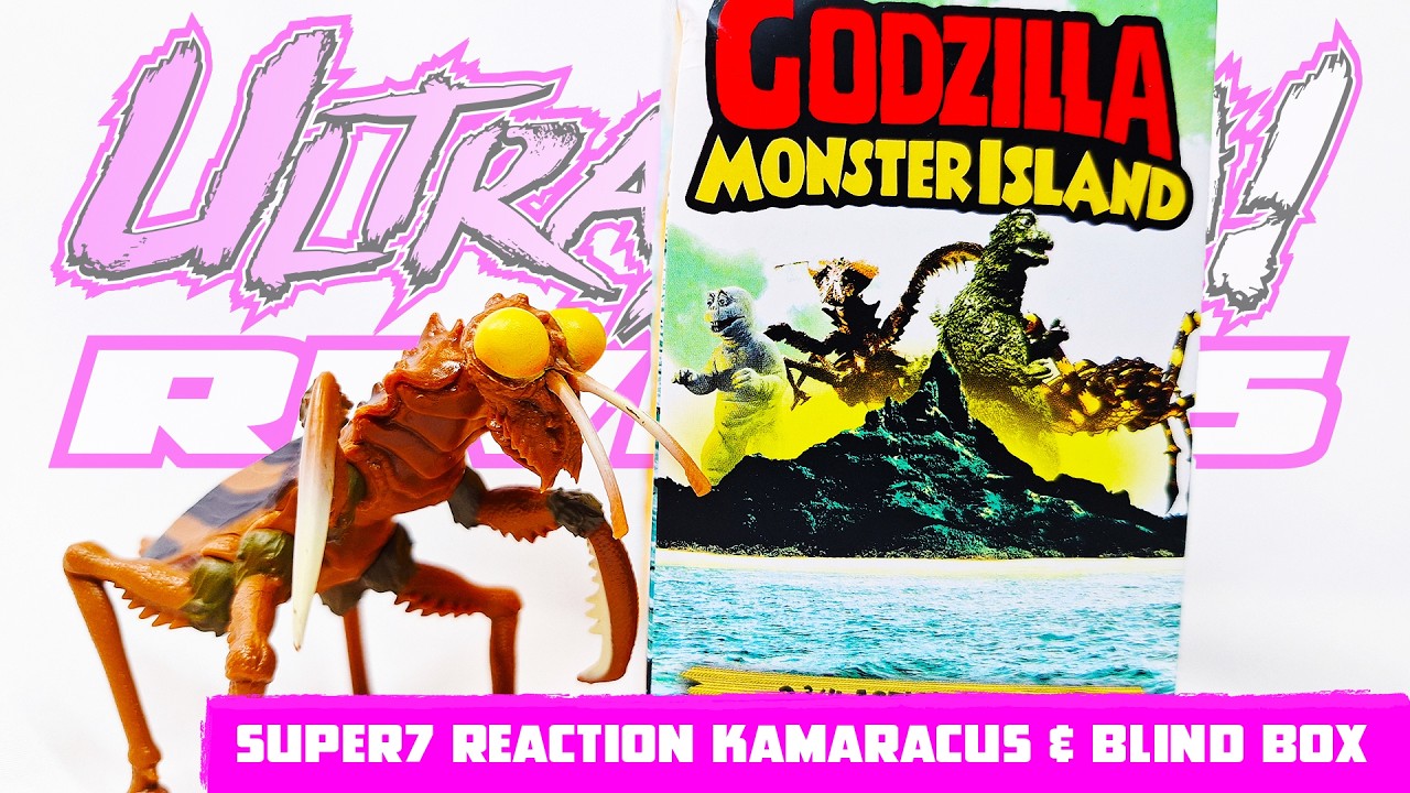 SUPER7 MONSTER ISLAND REACTION FIGURES KAMARACUS & MYSTERY BLIND