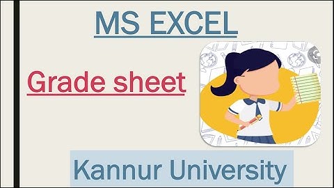 Gradesheet|MS Excel|Informatics Skills|B.Com/BBA|Kannur /Calicut University