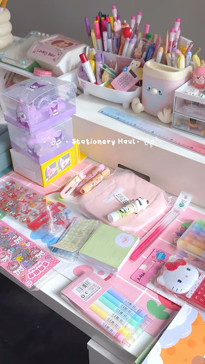 Peeking into pretty stationery 🌷✨🎀#stationeryhaul #stationery #haul #unboxing #unboxingvideo
