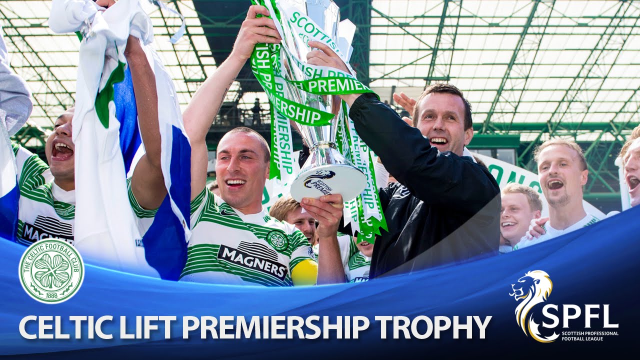 Champions of Scotland - Celtic lift Premiership trophy