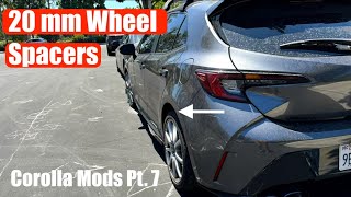 Corolla 20mm Wheel Spacers.  Corolla Mods Pt. 7