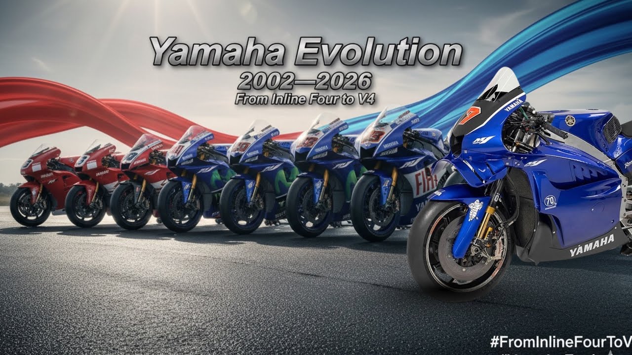 Yamaha YZR-M1 Evolution 2002–2026 — From Inline-4 to V4