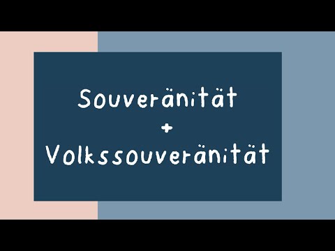 Video: Was Ist Souveränität?