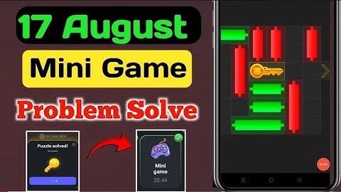 Mini Game Today 17 August Hamster Kombat How to Solve Mini Game Puzzle in Hamster Kombat (100%)Solve