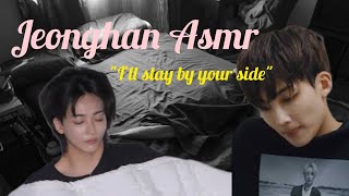 JEONGHAN asmr| pov: sick gf |boyfriend Asmr|Rain sounds|Teasing|Cuddles 🎧💎💤