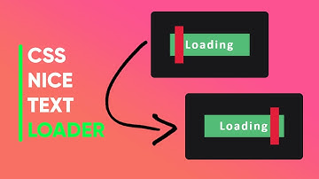 Creating Text Loader Using CSS | [step-by-step] #cssloader