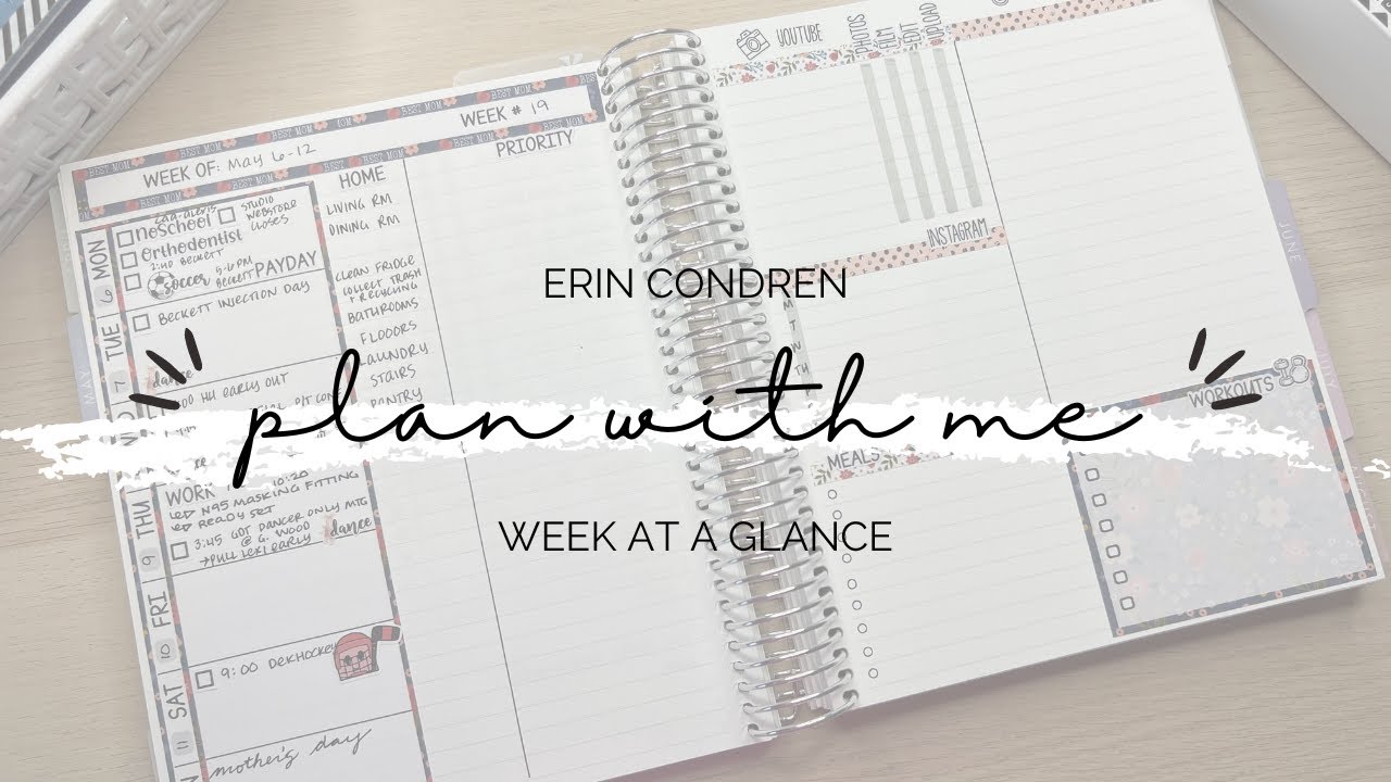 PLAN WITH ME | DAILY DUO | ERIN CONDREN | DAILY DUO PLAN WITH ME | WEEK ...