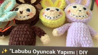 33. Labubu Oyuncak Yapımı Diy Velvet Yarn Labubu Amigurumi Toy
