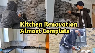 Grouting Kitchen Tiles | Kitchen Renovation Almost Complete 😋