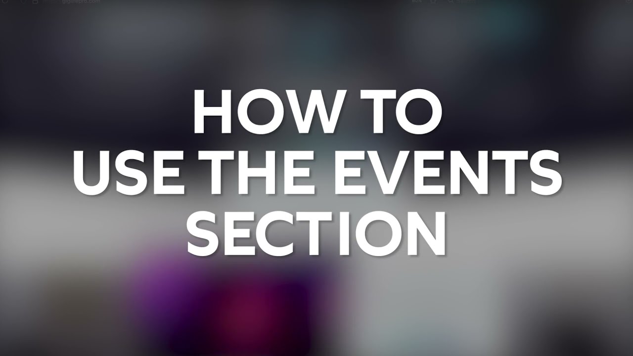 Gig Life Pro - Promote your own events & receive exclusive events invites