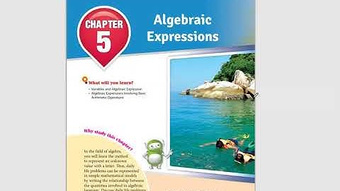 KSSM MATHEMATICS TINGKATAN 1 FORM 1 CHAPTER 5, ALGEBRAIC EXPRESSIONS