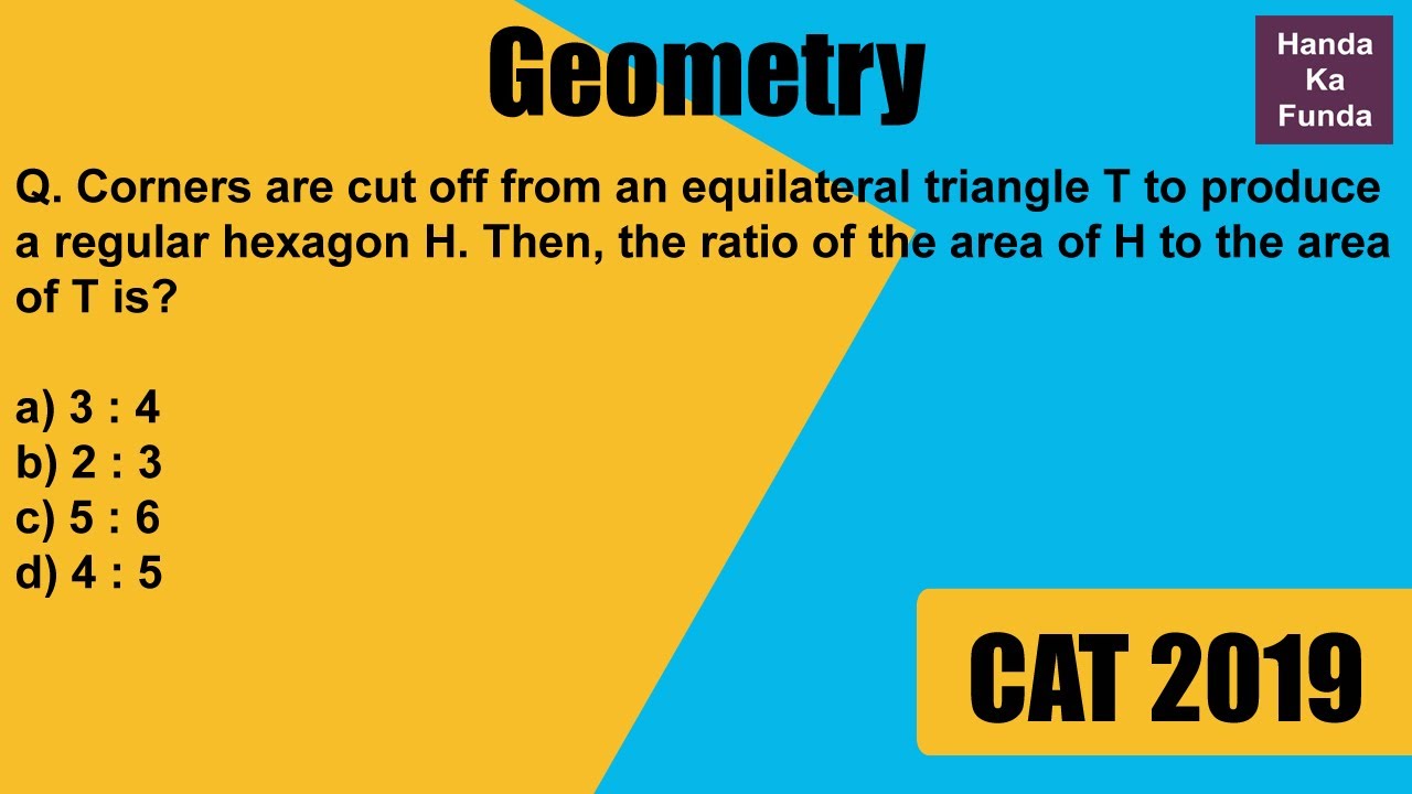 Quantitative Aptitude Geometry Corners are cut off from an