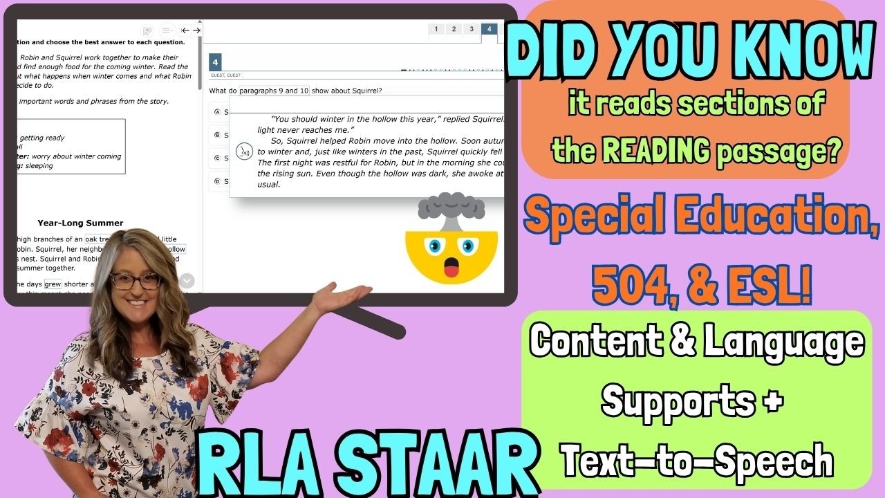 READING Questions with Content Language Supports + Text to Speech - YouTube